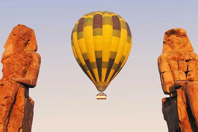 Ballonfahrt Luxor über Theben west